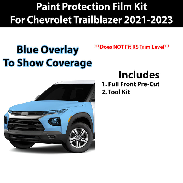 Fits Chevy Trailblazer 2021 - 2023 Precut Premium Paint Protection Film Clear Bra PPF Decal Film Kit Coverage - Bogar Tech Designs