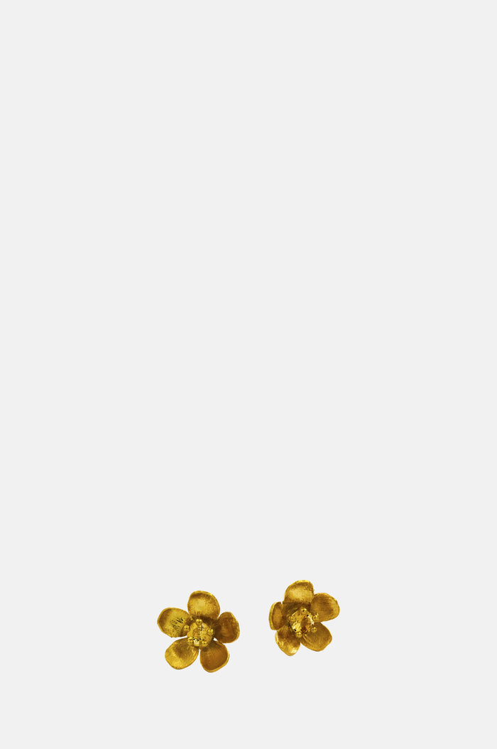 Alex Monrow Citrine Buttercup Earrings Gold.
