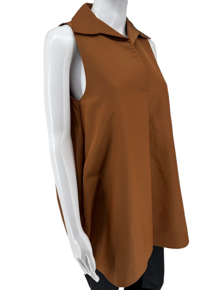 CO Sleeveless Rust Popover Tunic – Size XS