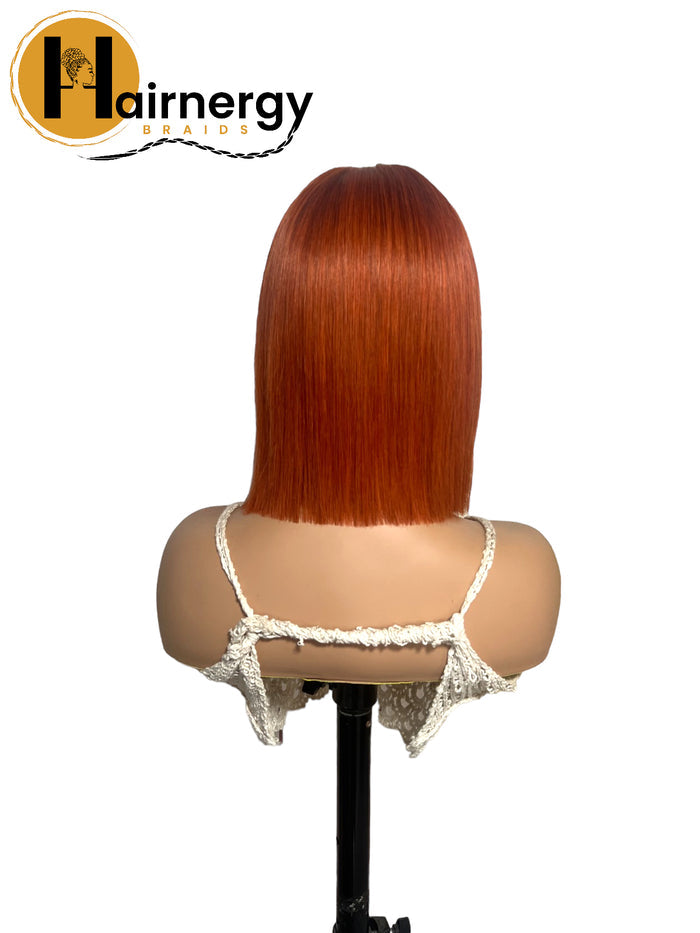 Copper Wear & Go Glueless Straight Bob Wigs 180% Density 4×6 HD Lace Closure Wig Human Hair