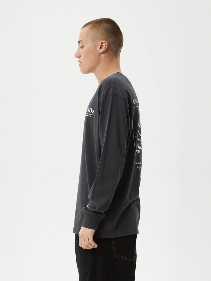 Cosmic - Recycled Long Sleeve Tee | Charcoal-Image 2