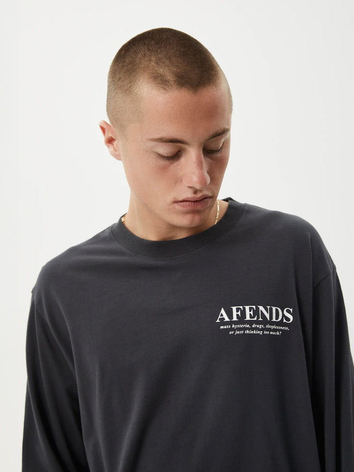 Cosmic - Recycled Long Sleeve Tee | Charcoal-Image 4