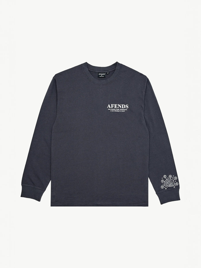 Cosmic - Recycled Long Sleeve Tee | Charcoal-Image 6