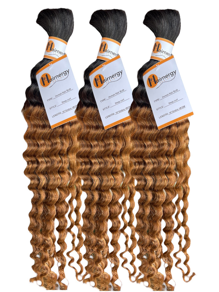 Deep Curl Bulk Hair Extensions for Braiding 100% Human Hair 100g