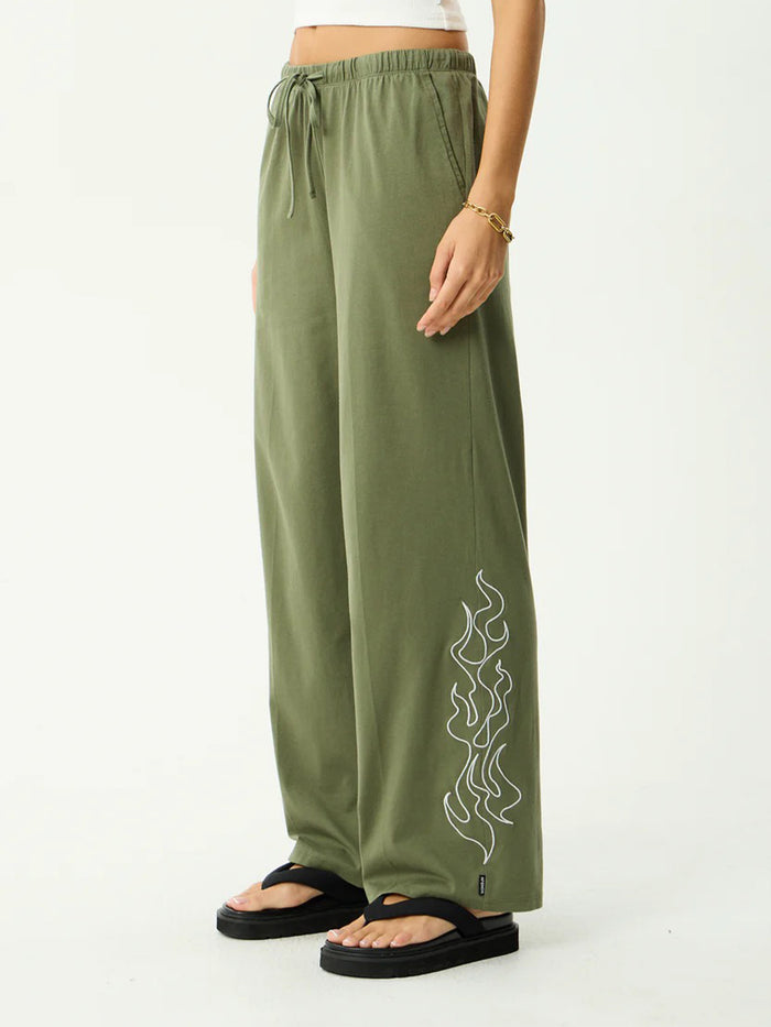 Dirts - Recycled Jersey Pant | Deep Olive-Image 3