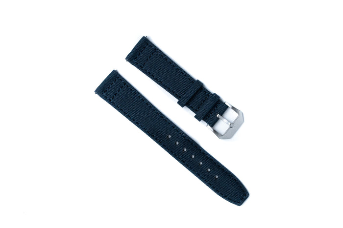 DIY WATCH CLUB Nylon Fabric Strap -- Dark Denim