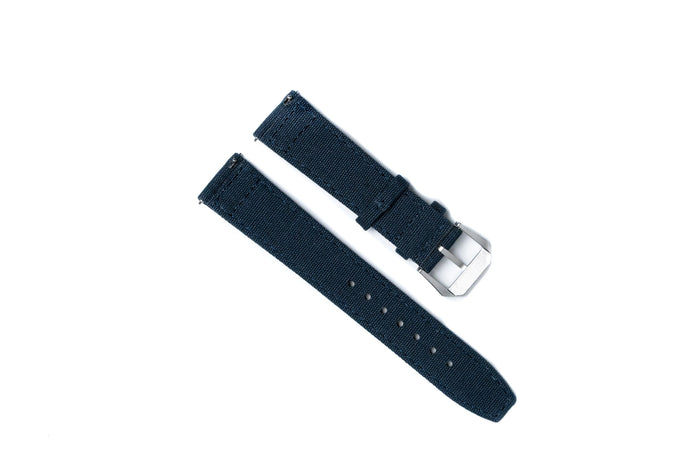 DIY WATCH CLUB Nylon Fabric Strap -- Dark Denim