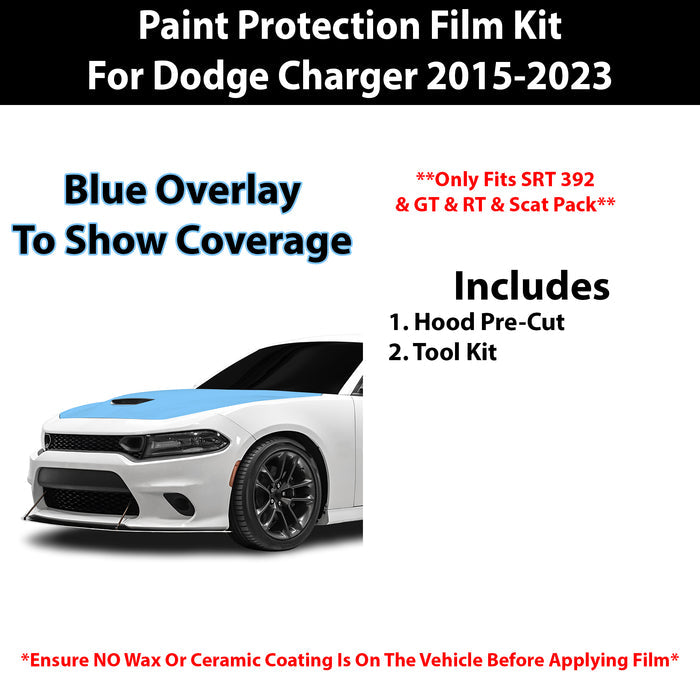 Fits Dodge Charger SRT 2015 - 2023 Precut Premium Paint Protection Film Clear Bra PPF Decal Film Kit - Bogar Tech Designs