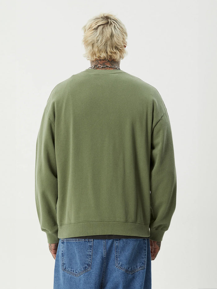 Ember - Recycled Crew Neck | Oil Green-Image 3