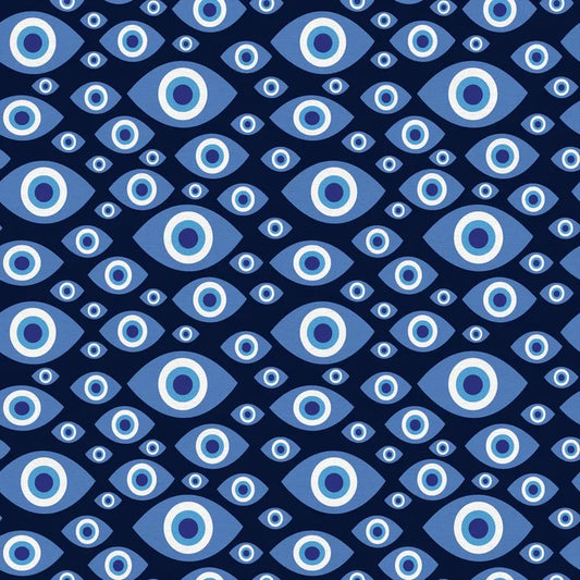Evil Eye Blue - Fat Quarter