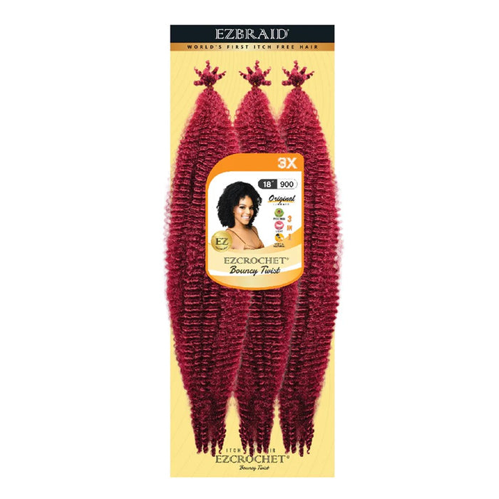 EZBRAID Ezcrochet 3X Bouncy Twist Braid (18inch) Pre fluffed Kinky Hair