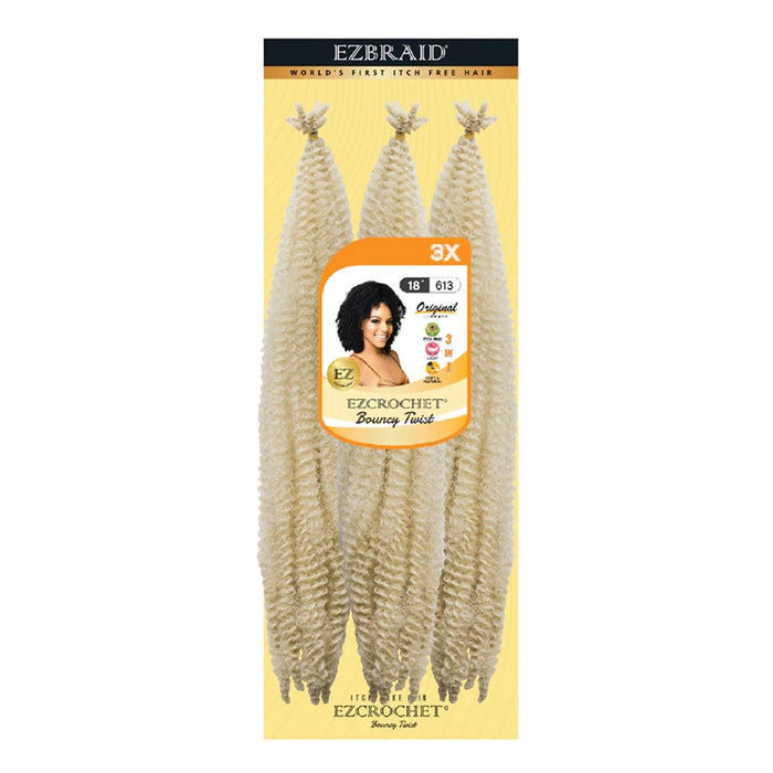 EZBRAID Ezcrochet 3X Bouncy Twist Braid (18inch) Pre fluffed Kinky Hair
