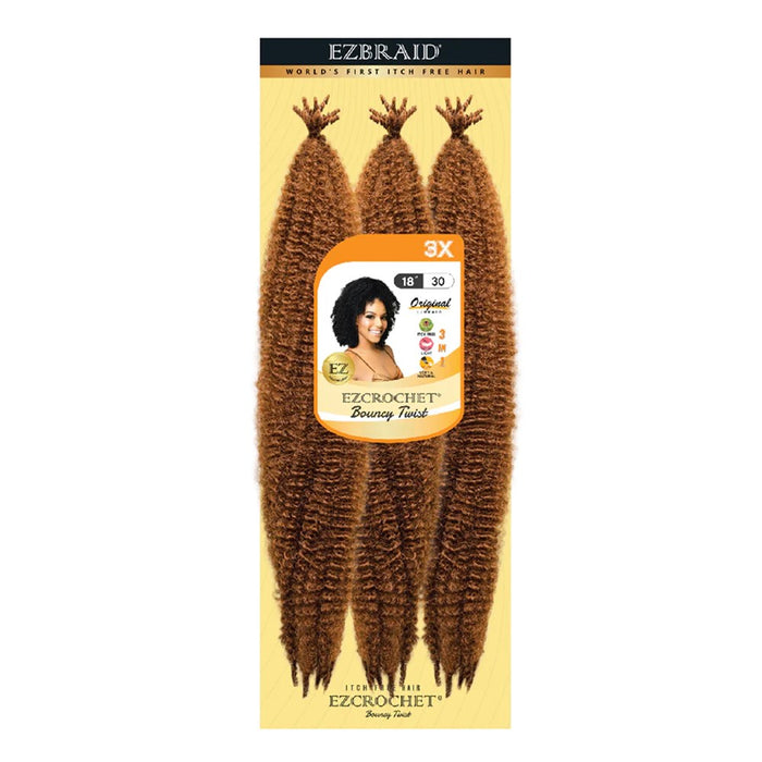 EZBRAID Ezcrochet 3X Bouncy Twist Braid (18inch) Pre fluffed Kinky Hair