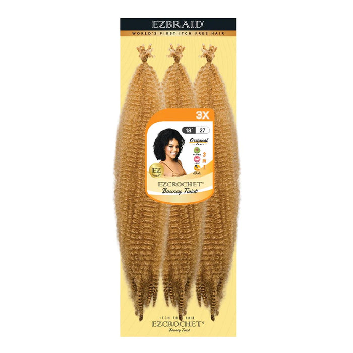 EZBRAID Ezcrochet 3X Bouncy Twist Braid (18inch) Pre fluffed Kinky Hair