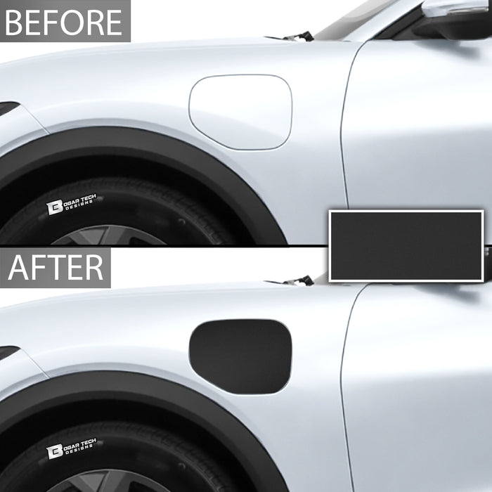 Fuel Door Gas Cap Vinyl Overlay Decal Cover Stickers Fits Ford Mustang Mach - E 2021 2022 2023 2024 - Bogar Tech Designs