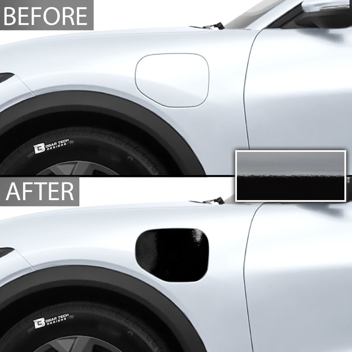 Fuel Door Gas Cap Vinyl Overlay Decal Cover Stickers Fits Ford Mustang Mach - E 2021 2022 2023 2024 - Bogar Tech Designs