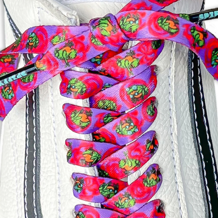 Funky Frog Shoelaces | Flat Printed Shoelaces | 100% Recycled Materials | Adult & Kids Sizes