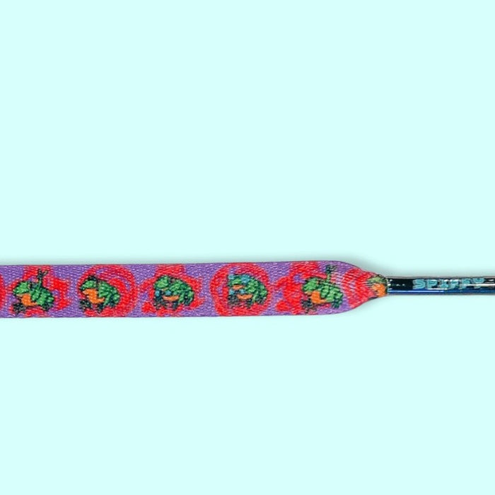 Funky Frog Shoelaces | Flat Printed Shoelaces | 100% Recycled Materials | Adult & Kids Sizes