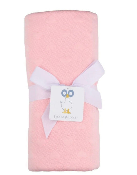 GooseWaddle Knit Baby Blankets - Pink