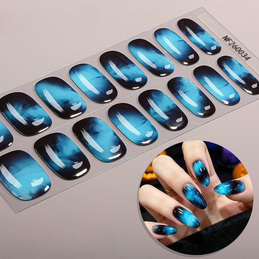 Halloween luminous semi-curable gel manicure sticker NF260034