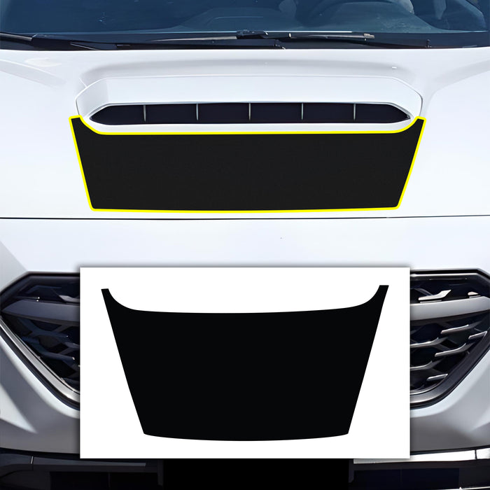 Hood Scoop Vinyl Overlay Decal Stickers Fits Subaru WRX 2022 - 2024 - Bogar Tech Designs