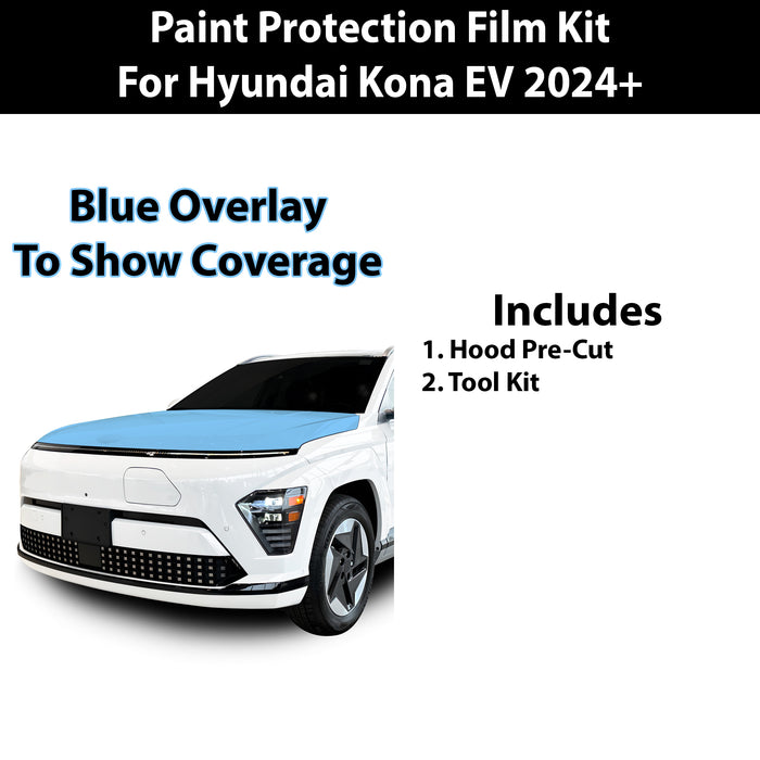 Fits Hyundai Kona EV 2024+ Precut Premium Paint Protection Film Clear Bra PPF Decal Film Kit Coverage - Bogar Tech Designs