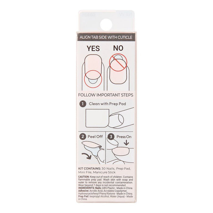 imPRESS Color Press-On The No Glue Mani 30 Nails - ikatehouse