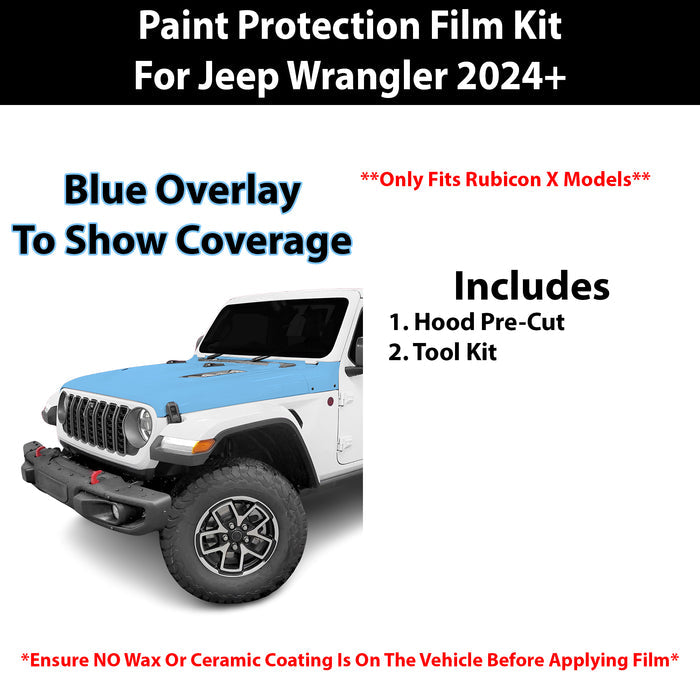 Fits Jeep Wrangler (Rubicon X) 2024+ Precut Premium Paint Protection Film Clear Bra PPF Decal Film Kit - Bogar Tech Designs