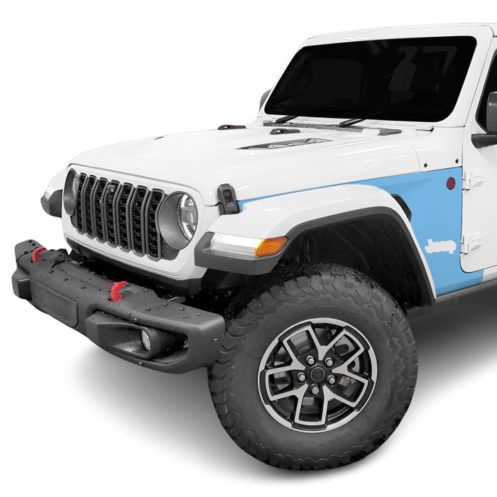 Fits Jeep Wrangler (Rubicon X) 2024+ Precut Premium Paint Protection Film Clear Bra PPF Decal Film Kit - Bogar Tech Designs