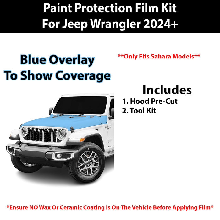 Fits Jeep Wrangler (Sahara) 2024+ Precut Premium Paint Protection Film Clear Bra PPF Decal Film Kit - Bogar Tech Designs