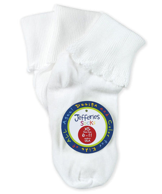 Jefferies Tiny Trim Turn Cuff 3-Pack Socks