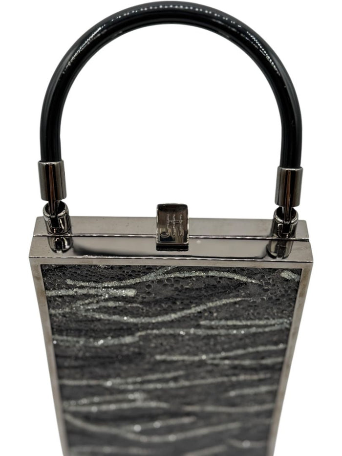 Jill Haber “Sebastian” Beaded Box Clutch – Very Good Pre-Owned Condition – Made-to-Order Luxury