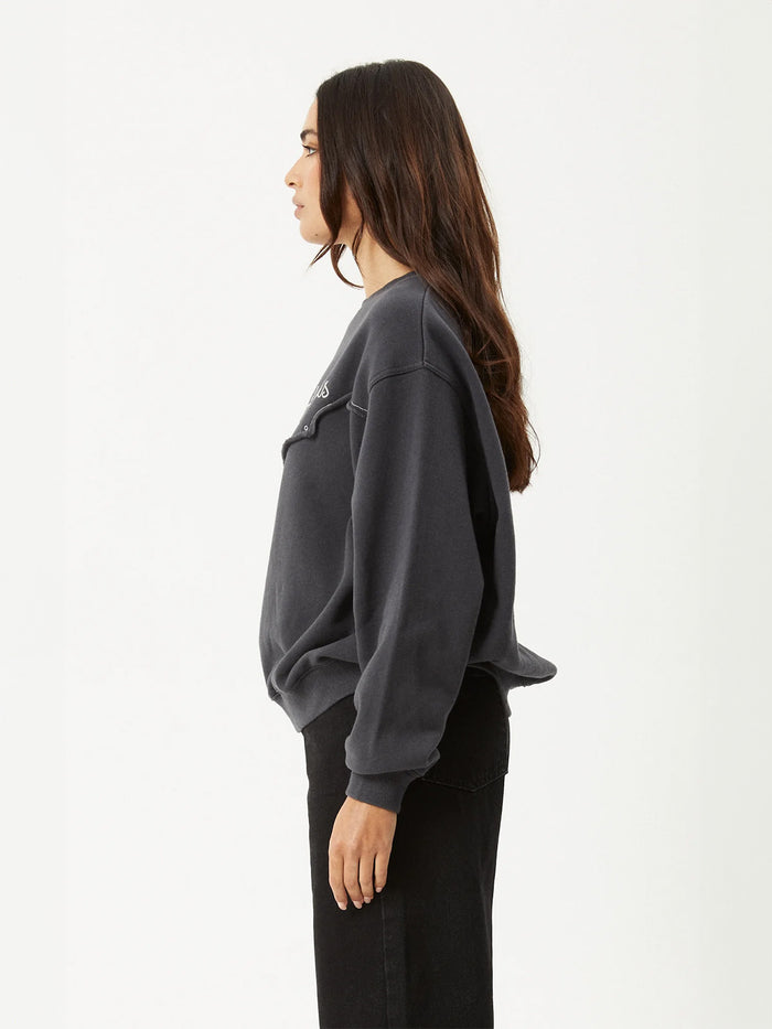 Karlee - Recycled Crew Neck | Charcoal-Image 2