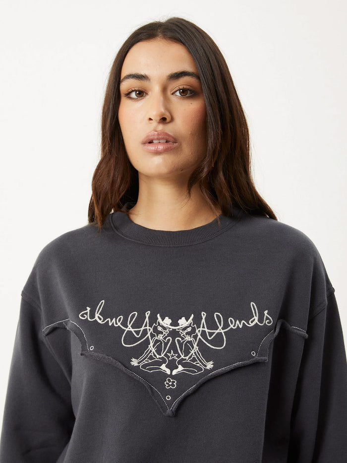 Karlee - Recycled Crew Neck | Charcoal-Image 4