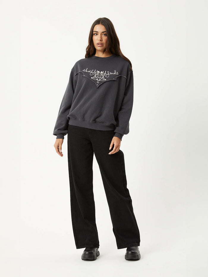 Karlee - Recycled Crew Neck | Charcoal-Image 5