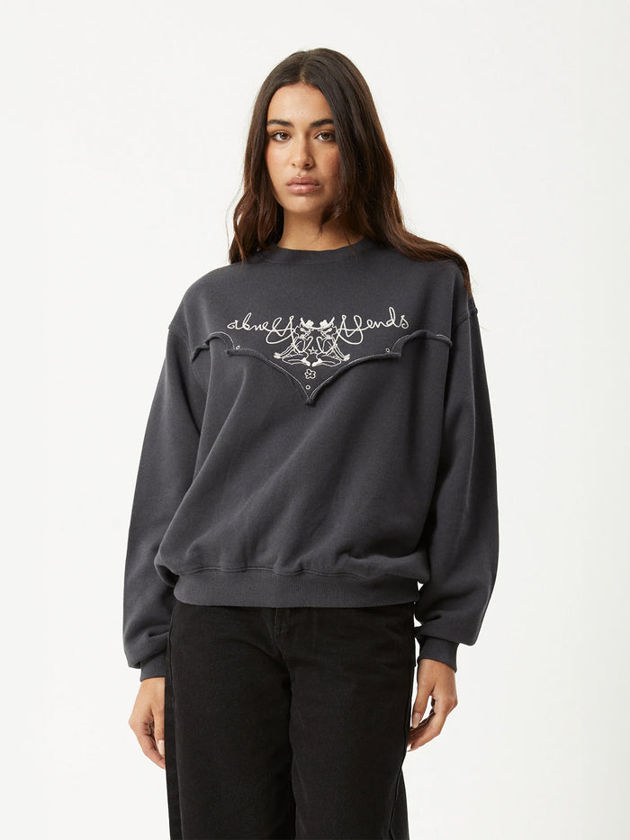 Karlee - Recycled Crew Neck | Charcoal-Image 6