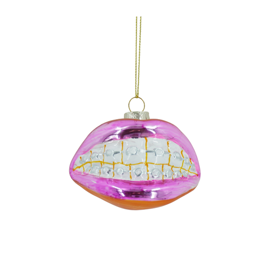 Kerstversiering - Kersthanger - Beugelbekkie - Glas - Roze - 9x6,5x6,5cm