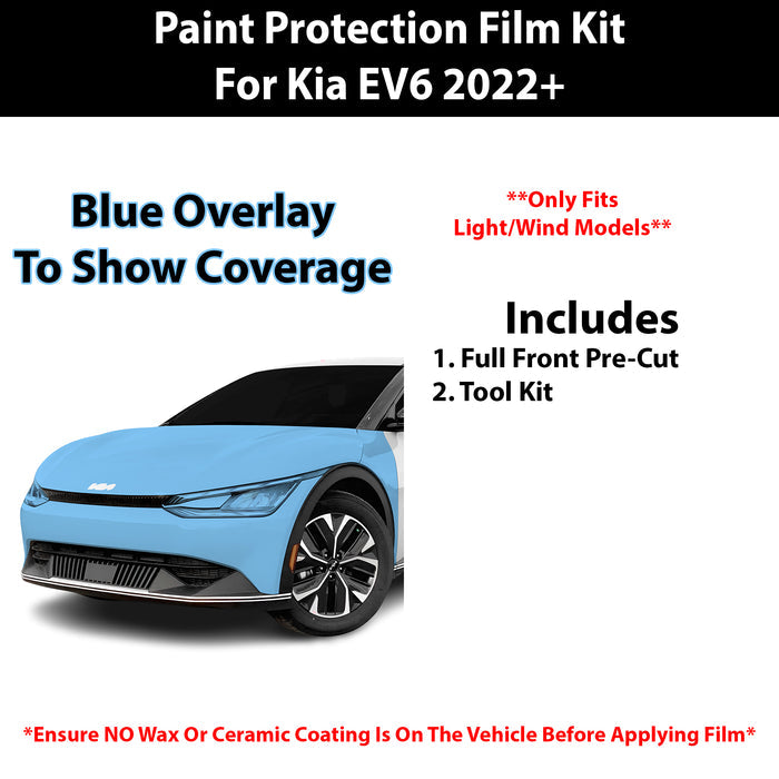 Fits Kia EV6 (Light/ Wind) 2022+ Precut Premium Paint Protection Film Clear Bra PPF Decal Film Kit - Bogar Tech Designs