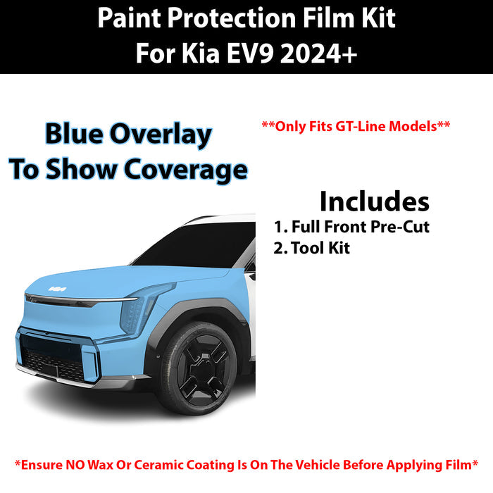 Fits Kia EV9 (GT - Line) 2024+ Precut Premium Paint Protection Film Clear Bra PPF Decal Film Kit - Bogar Tech Designs