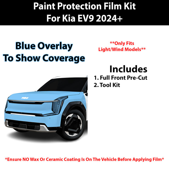 Fits Kia EV9 (Light/Wind) 2024+ Precut Premium Paint Protection Film Clear Bra PPF Decal Film Kit - Bogar Tech Designs