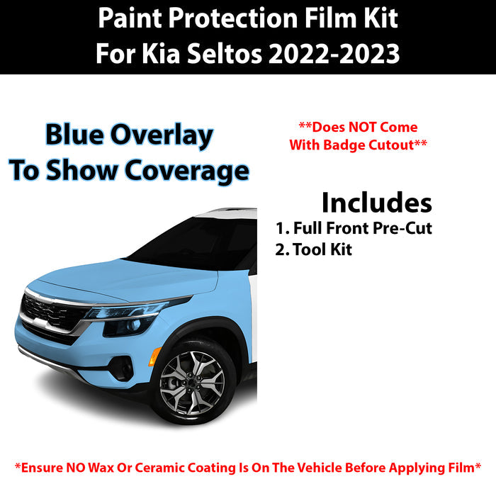 Fits Kia Seltos 2022 - 2023 Precut Premium Paint Protection Film Clear Bra PPF Decal Film Kit - Bogar Tech Designs