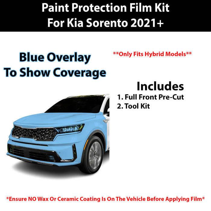 Fits Kia Sorento Hybrid 2021+ Precut Premium Paint Protection Film Clear Bra PPF Decal Film Kit Cover - Bogar Tech Designs