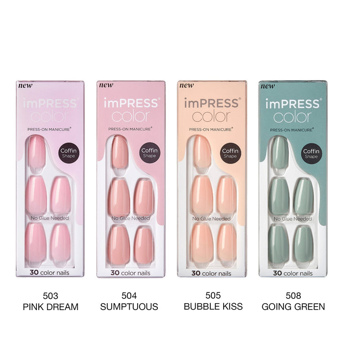 Kiss imPRESS Color Press-On Manicure 30 Nails - ikatehouse