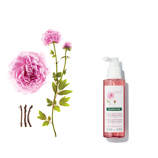 Klorane SOS Serum with Peony - Scalp Treatment Spray, Immediate Soothing Relief for Dry Itchy Flaky Scalp, pH Balanced