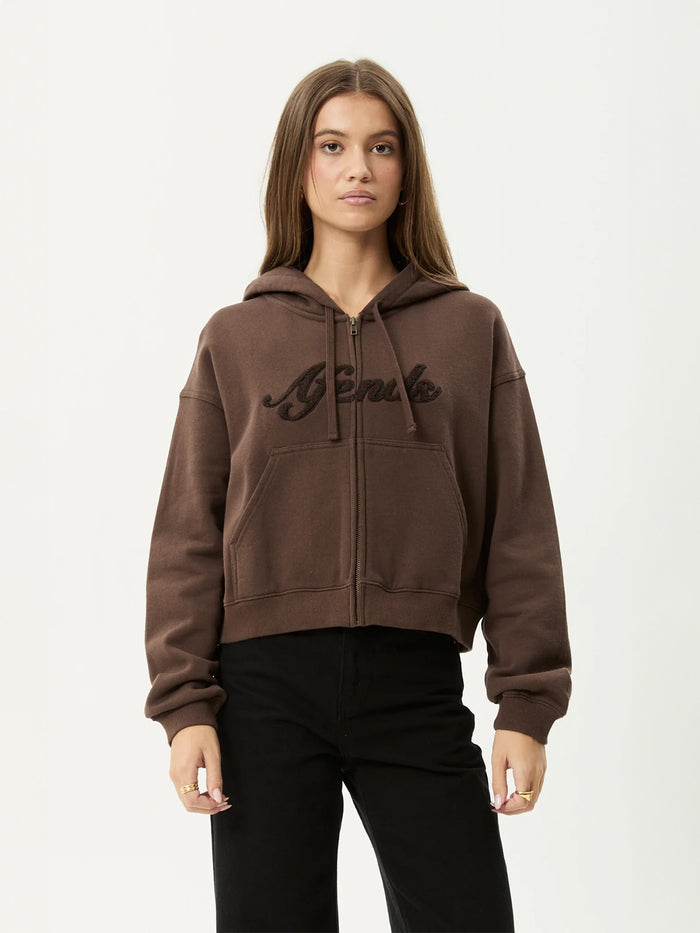 Kourt - Recycled Zip Hood | Coffee-Image 1