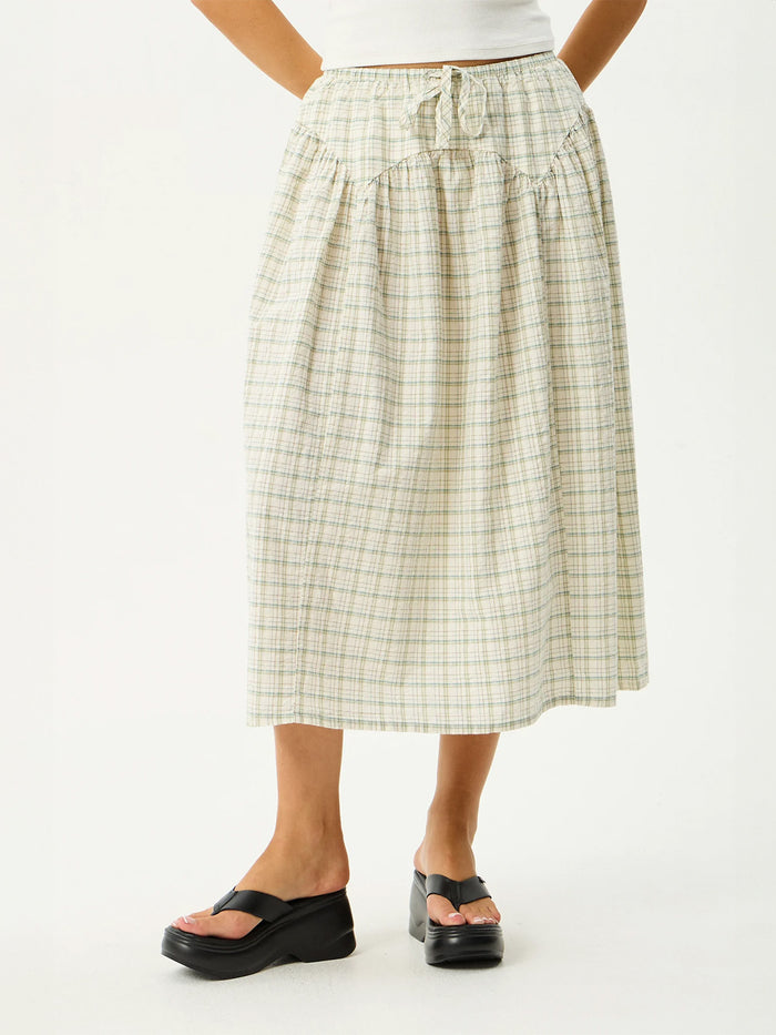 Legacy - Recycled Check Midi Skirt | Boa Check-Image 1