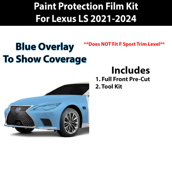 Precut Premium Paint Protection Film Clear Bra PPF Decal Film Kit Cover Fits Lexus LS 2021 - 2024 - Bogar Tech Designs