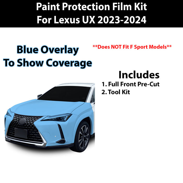 Fits Lexus UX 2023+ Precut Premium Paint Protection Film Clear Bra PPF Decal Film Kit Coverage - Bogar Tech Designs