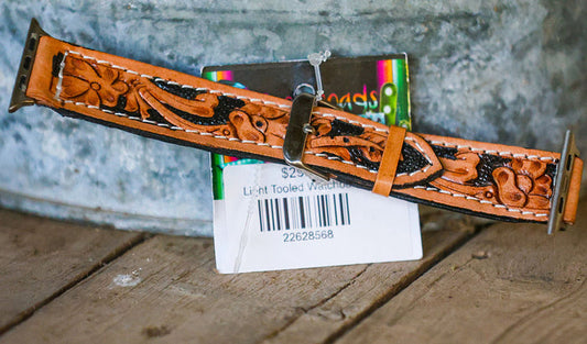 Light Tooled Watchband