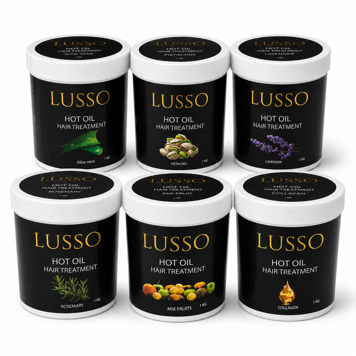 LUSSO Hot Oil Hair Treatment 1 KG – all six variants